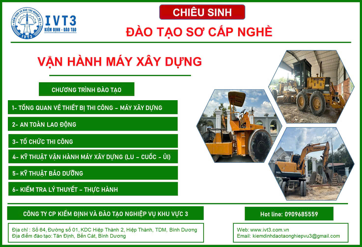 khóa đào tạo tại IVT3 khóa đào tạo tại IVT3
