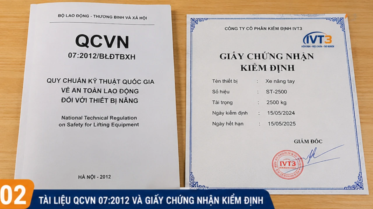 Thời hạn kiểm định định kỳ thiết bị nâng theo quy định pháp luật Việt Nam Thời hạn kiểm định định kỳ thiết bị nâng theo quy định pháp luật Việt Nam
