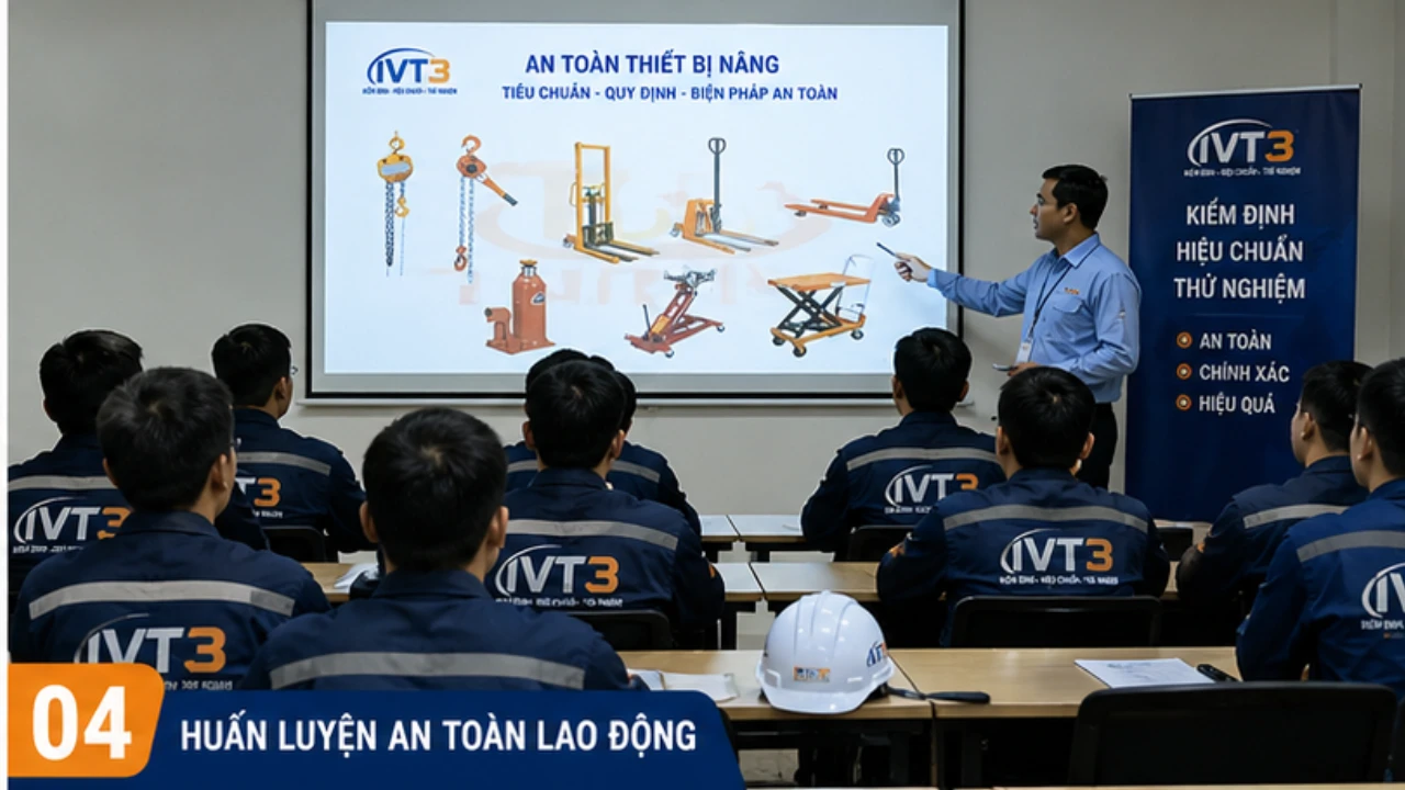Giấy chứng nhận kiểm định định kỳ thiết bị nâng hợp lệ do IVT3 cấp Giấy chứng nhận kiểm định định kỳ thiết bị nâng hợp lệ do IVT3 cấp