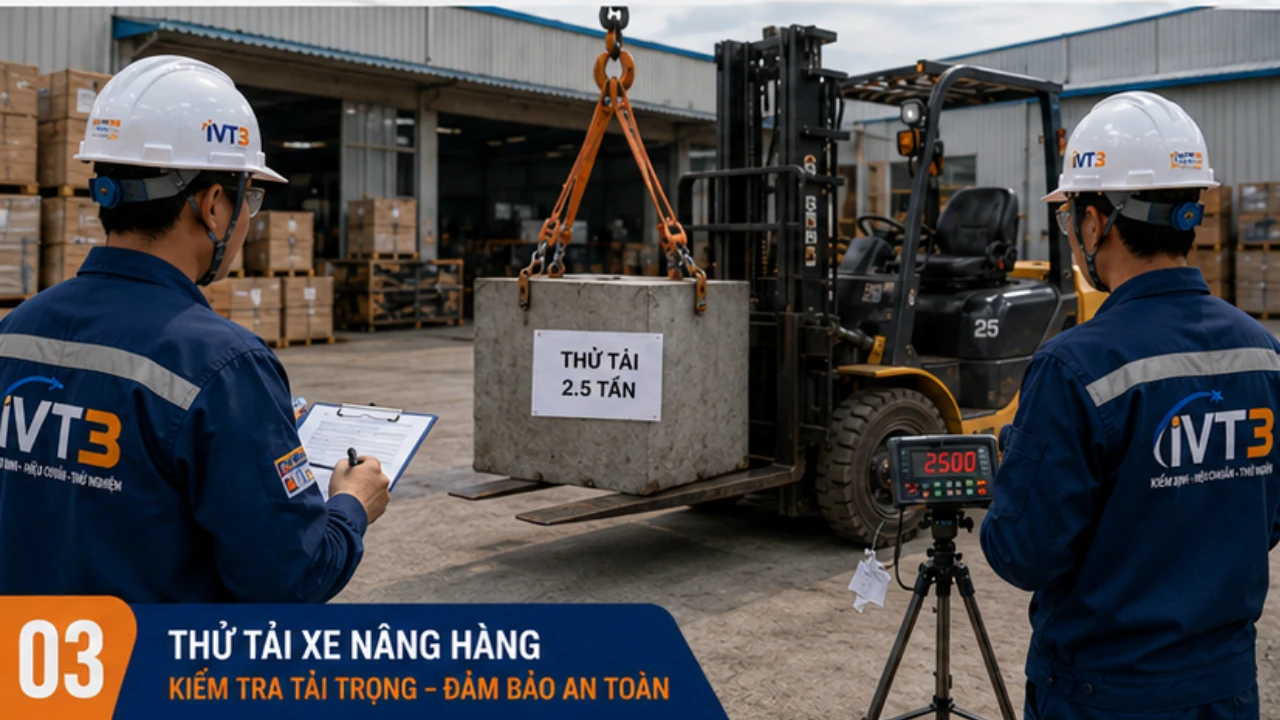 Quy trình kiểm định thiết bị nâng chuẩn theo quy định mới nhất tại IVT3 Quy trình kiểm định thiết bị nâng chuẩn theo quy định mới nhất tại IVT3