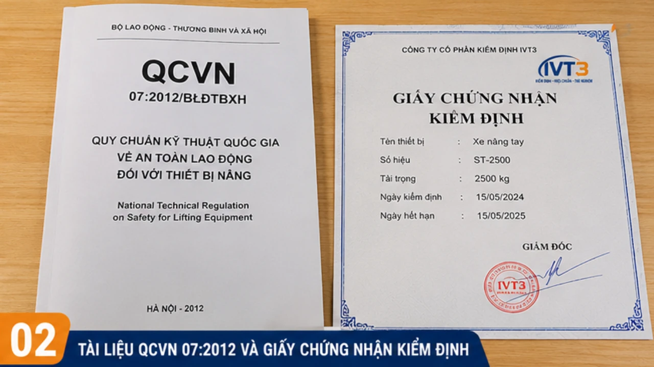 Các quy chuẩn kỹ thuật quốc gia về tiêu chuẩn an toàn thiết bị nâng tại Việt Nam Các quy chuẩn kỹ thuật quốc gia về tiêu chuẩn an toàn thiết bị nâng tại Việt Nam
